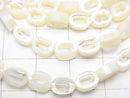 1strand $8.79! Mother of Pearl MOP White Oval (Donut) 6 x 4 x 2.5 mm 1strand beads (aprx.15 inch / 37 cm)