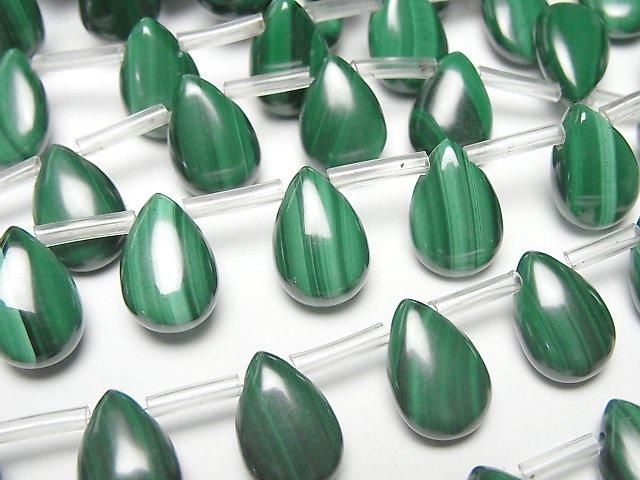 [Video] Malachite AAA Pear shape 12x8mm half or 1 strand beads (approx. 15inch/38cm)