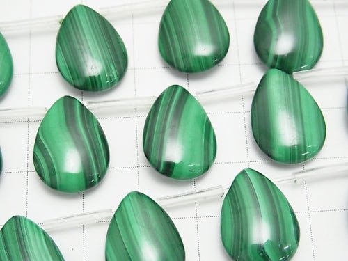 [Video] Malachite AAA Pear shape 18x13x5mm half or 1strand beads (aprx.15inch/37cm)