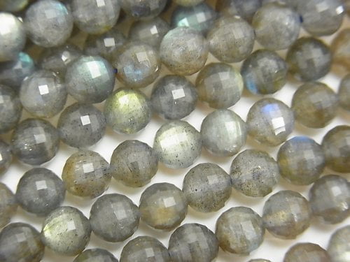 Faceted Round, Labradorite Gemstone Beads