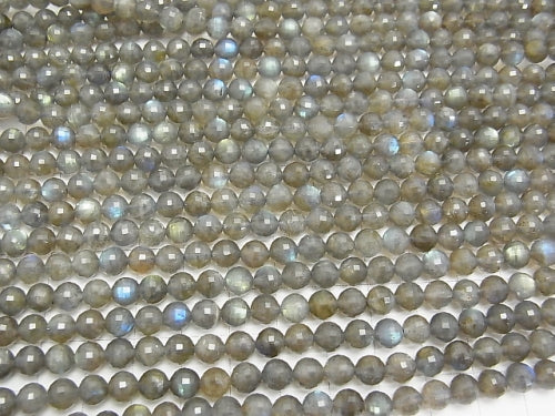 [Video] High Quality!  1strand $14.99! Labradorite AA++ Mirror Faceted Round 6mm  1strand beads (aprx.15inch/38cm)