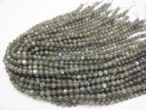 [Video] High Quality!  1strand $14.99! Labradorite AA++ Mirror Faceted Round 6mm  1strand beads (aprx.15inch/38cm)