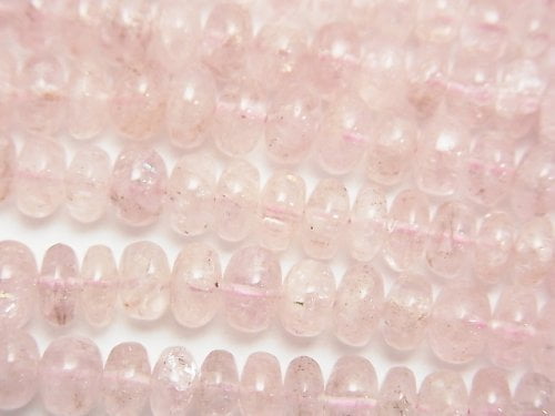 Morganite, Roundel Gemstone Beads