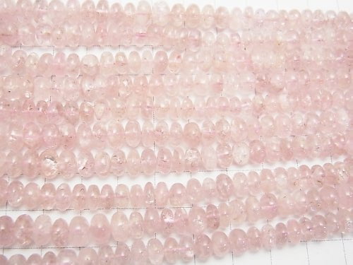 1strand $79.99! High Quality Morganite AA ++ Rondelle Size Gradation 1strand beads (aprx.15inch / 36cm)