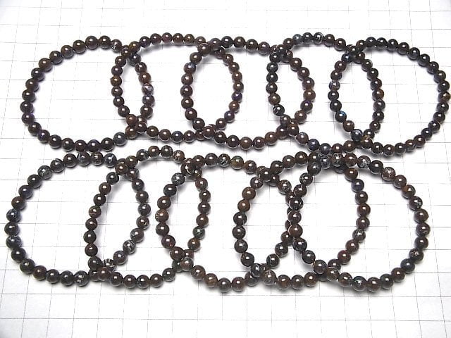 1strand $49.99! Australia Boulder Opal AAA - Round 6 mm 1strand (Bracelet)