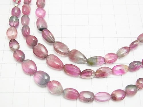 1strand $377.99! High Quality Water Tourmaline AAA Nugget Light Color [M Size] 1strand beads (aprx.5inch / 12cm)