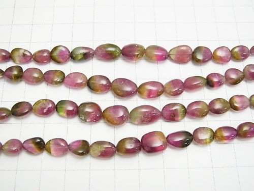 1strand $367.99! High Quality Water Tourmaline AAA Nugget Dark Color [M Size] 1strand beads (aprx.5inch / 12cm)