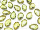 [Video] Green Amber Loose stone Faceted Pear Shape 20x14mm 1pc