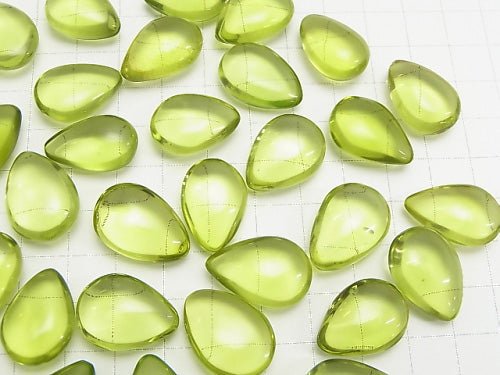 [Video] Green Amber Undrilled Pear shape (Smooth) 20 x 14 mm 4 pcs $69.99!