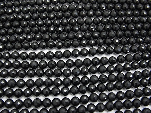 High Quality!  Onyx AAA 128Faceted Round 6mm 1strand beads (aprx.15inch/37cm)