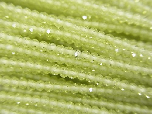 Peridot, Roundel Gemstone Beads