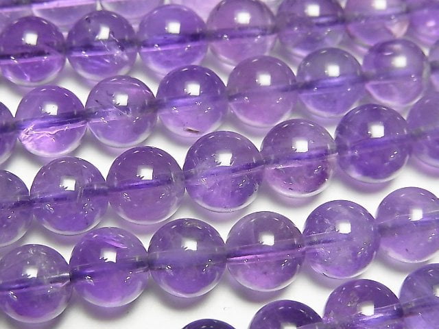 Amethyst, Round Gemstone Beads