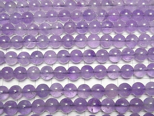 [Video] Amethyst AA+ Round 8mm 1-strand beads (approx. 15 inches/37 cm)