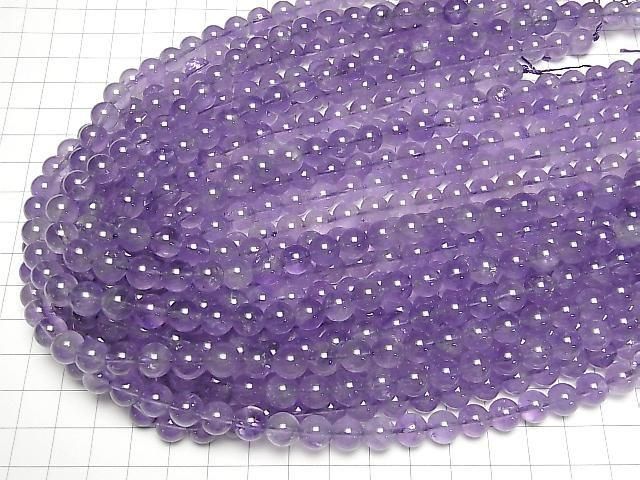 [Video] Amethyst AA+ Round 8mm 1-strand beads (approx. 15 inches/37 cm)