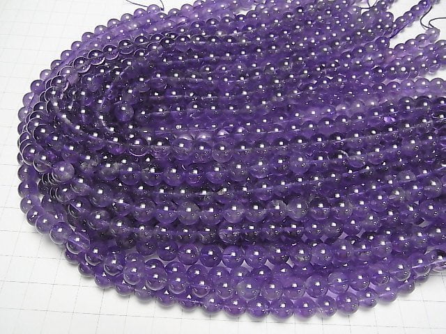 [Video] Amethyst AA++ Round 8mm 1strand beads (aprx.15inch/38cm)