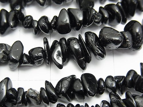 1strand $4.19! Black Tourmaline Chips (Small Nugget) 1strand beads (aprx.33inch / 84cm)