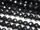 High Quality!  Onyx  64Faceted Round 6mm 1strand beads (aprx.15inch/37cm)