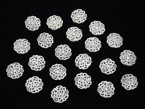 1pc $2.79! High Quality White Shell Watermark Coin 14x14x1.5mm 1pc