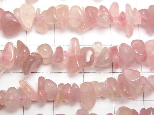 Deep Rose Quartz AA++ Chips (Small Nugget) 1strand beads (aprx.15inch / 38cm)