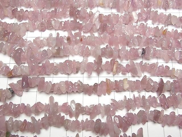 [Video] Deep Rose Quartz AA++ Chips (Small Nugget) 1-strand beads (approx. 15 inches/37 cm)