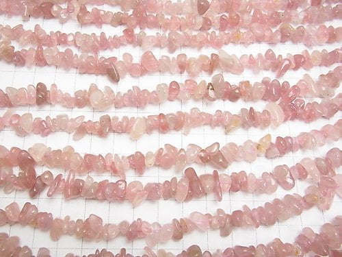 Deep Rose Quartz AA++ Chips (Small Nugget) 1strand beads (aprx.15inch / 38cm)