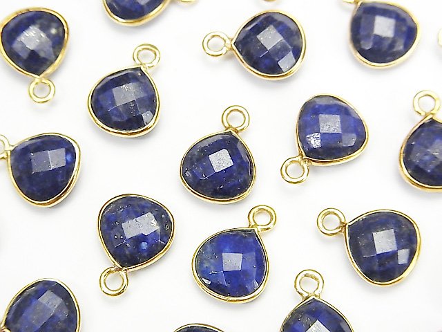Bezel Setting, Chestnut Shape, Lapis lazuli Gemstone Beads