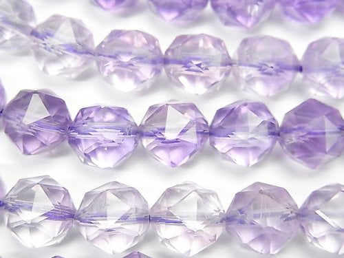 Amethyst, Faceted Round, Star Gemstone Beads