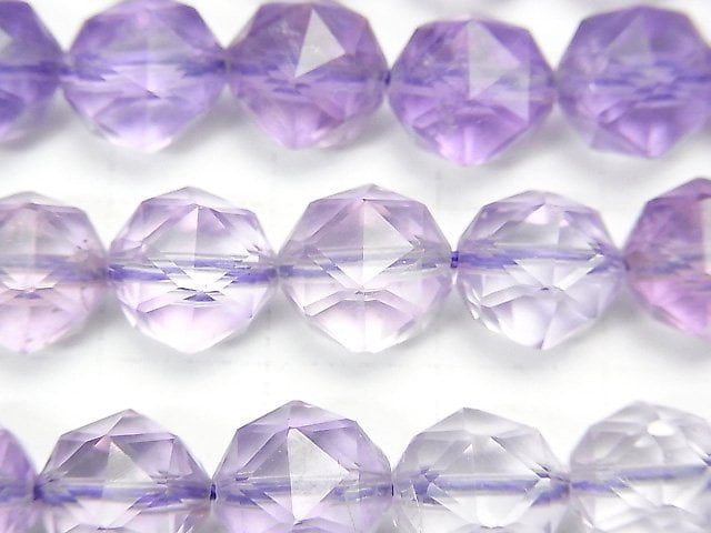 High Quality! Light Color Amethyst AAA - Star Faceted Round 10mm 1/4 or 1strand beads (aprx.15inch / 36cm)