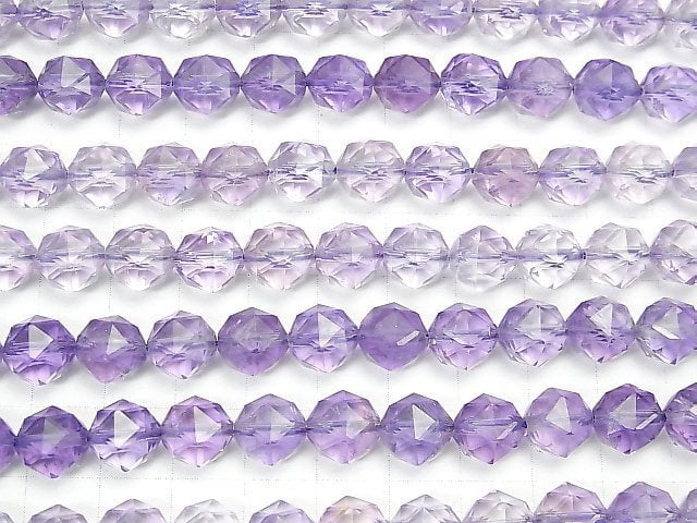 High Quality! Light Color Amethyst AAA - Star Faceted Round 10mm 1/4 or 1strand beads (aprx.15inch / 36cm)