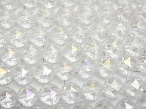 [Video] High Quality! Aqua Crystal AAA Star Faceted Round 10 mm half or 1 strand beads (aprx.15 inch / 37 cm)