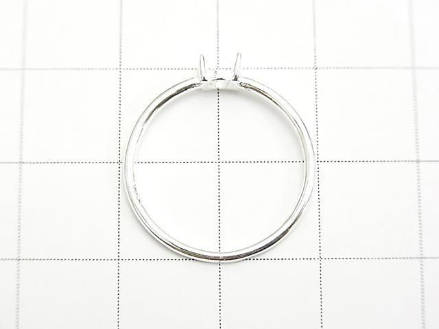 [Video] Silver925 Ring Frame (Prong Setting) Round 4mm Size 11 No Coating 1pc