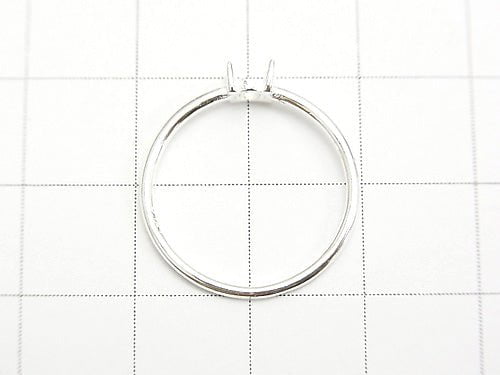 [Video] Silver925 Ring Frame  Round 4 mm Size: 11 No coating 1 pc