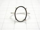 [Video] Silver925 Ring Frame (Prong Setting) Oval 14x10mm No. 11 No coating 1pc