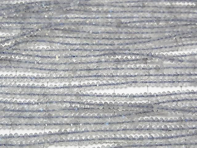 [Video]High Quality! Labradorite AAA- Faceted Button Rondelle 2x2x1mm 1strand beads (aprx.15inch/37cm)