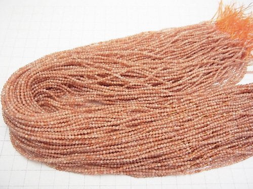 High Quality!  1strand $6.79! Sunstone AA++ Faceted Round 2mm  1strand beads (aprx.15inch/37cm)