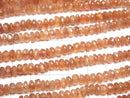 [Video]High Quality Sunstone AAA Faceted Button Rondelle 1strand beads (aprx.14inch/34cm)