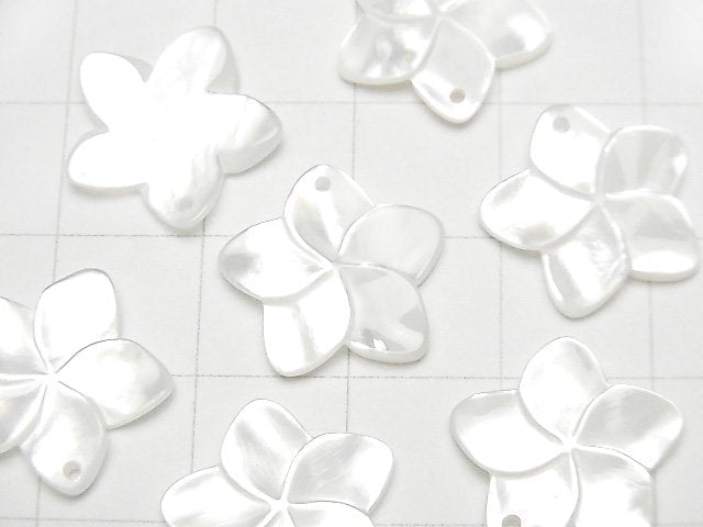 [Video] High quality White Shell AAA Flower 15mm 2pcs $3.19!