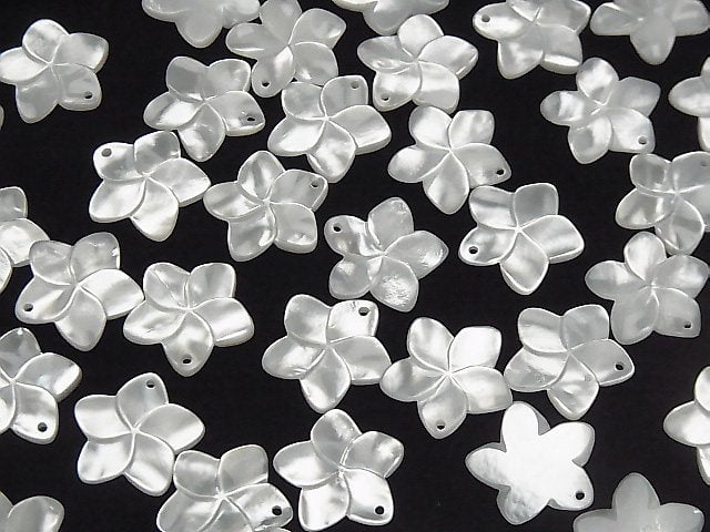 [Video] High quality White Shell AAA Flower 15mm 2pcs $3.19!