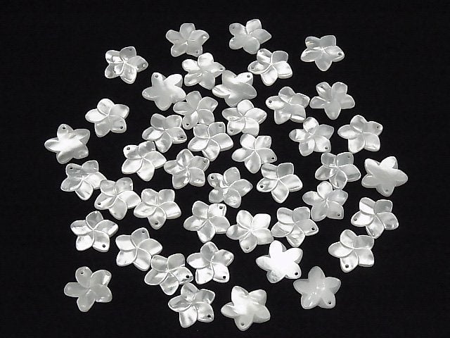 [Video] High quality White Shell AAA Flower 15mm 2pcs $3.19!