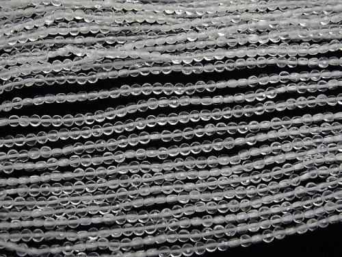 [Video] High Quality! Crystal AAA-Faceted Coin 2x2x1.5mm 1-strand beads (approx. 15inch/38cm)