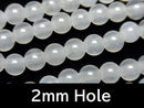 White Chalcedony AAA Round 6mm [2mm Hole] 1strand Beads (approx. 15 inches/37 cm)