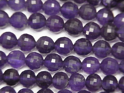 Amethyst, Faceted Round Gemstone Beads