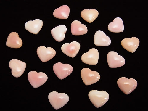 Queen Conch Shell AAA Heart 10 x 12 x 5 mm [Drilled Hole] 5 pcs $9.79!