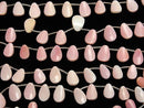 Queen Conch Shell AAA Twist Pear shape half or 1strand beads (aprx.15inch/36cm)