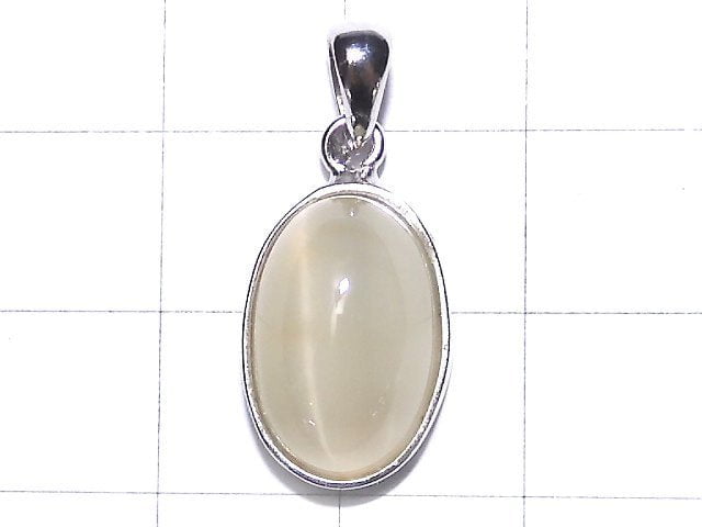 [Video] [One of a kind] High Quality Cat's-eye Quartz AAA Pendant Silver925 NO.23