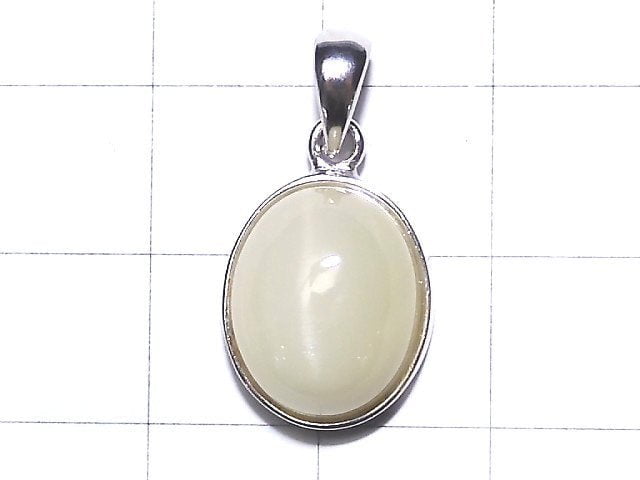 [Video] [One of a kind] High Quality Cat's-eye Quartz AAA Pendant Silver925 NO.24