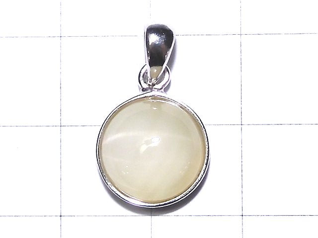 [Video] [One of a kind] High Quality Cat's-eye Quartz AAA Pendant Silver925 NO.27