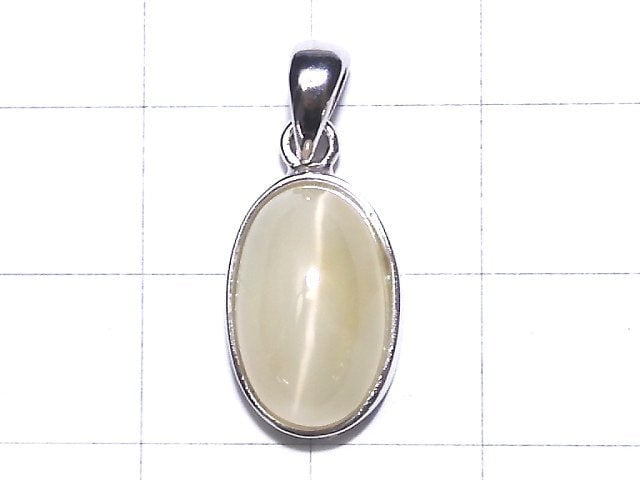 [Video] [One of a kind] High Quality Cat's-eye Quartz AAA Pendant Silver925 NO.33