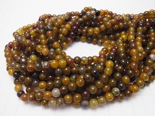 1strand $4.79! Dragon Agate Round 6mm 1strand beads (aprx.15inch / 36cm)