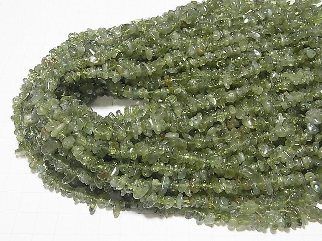 1strand $5.79! Green Apatite AAA - AA ++ Chips (Small Nugget) 1strand beads (aprx.15inch / 38cm)